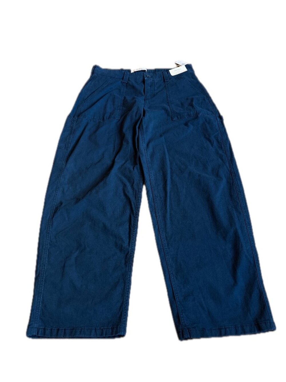 Hollister Navy Utility Taper Baggy Wide Leg Cargo Pants Carpenter Women's NWT